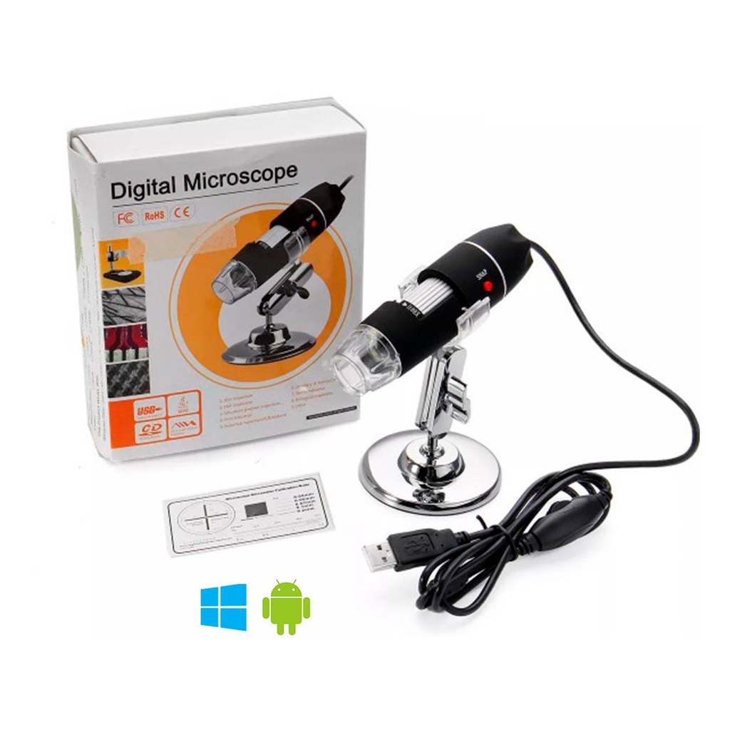 Microscopio Digital USB 500x Zoom Optico HD