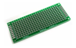 [LE205] Placa PCB 3x7cm, Doble Cara